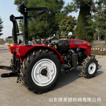鲁中504大棚王拖拉机 农用四驱整地松土机 液压转向