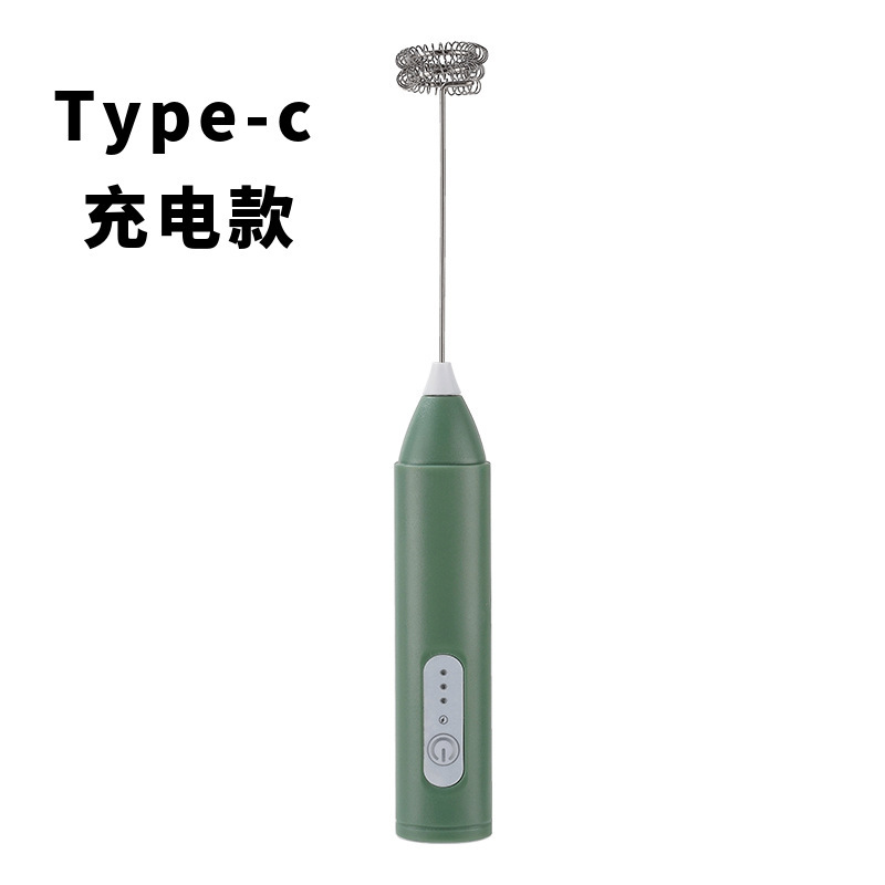 電気ミルク泡立て器泡立て器家庭用充電泡立て器牛乳コーヒー泡立て器手持ち泡立て器|undefined