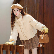 甜美棉服女超短款秋冬新款小个子加厚韩版宽松面包服棉衣棉袄外套