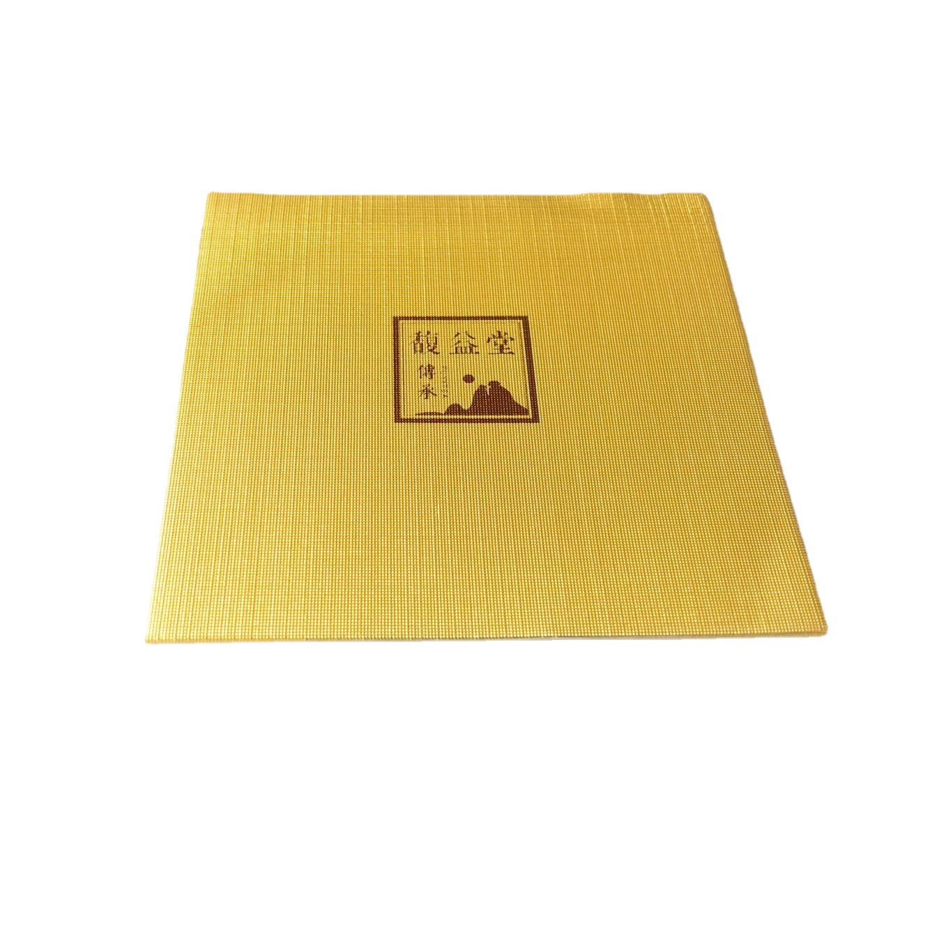 铝箔纸 茶叶包装 订制彩印金色布纹方形白茶普洱纯铝箔包装纸