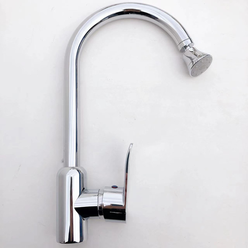 Stainless steel electroplating Kirin 2-speed faucet vegetable basin faucet hot and cold ball faucet