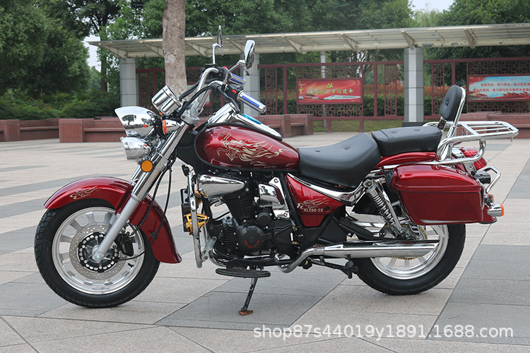 Storm Prince Motorcycle 200cc Fuel-Saving Retro Harley Prince Cruiser Street Bike