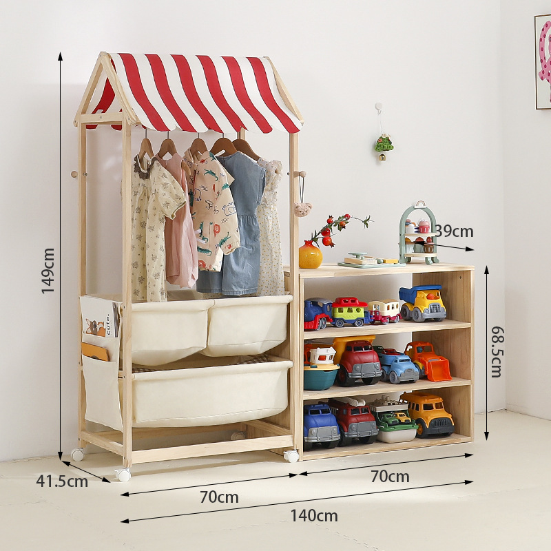 赤ちゃんのおもちゃの人形の棚の自動車の展示棚のままごとの小さい販売店のカートの実木の子供の収納棚|undefined