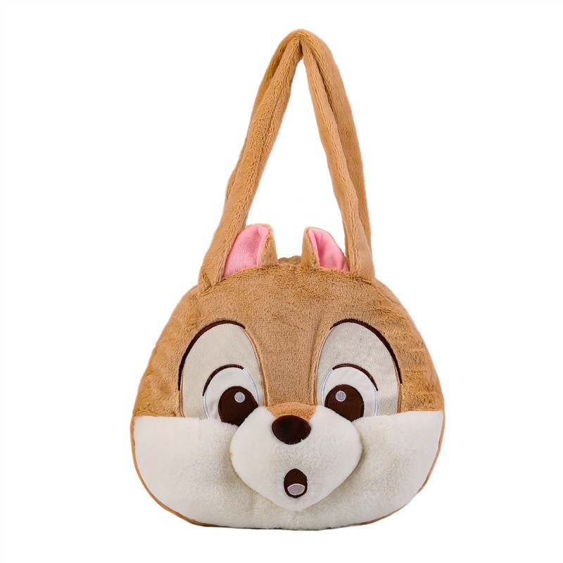 Venta al por mayor nuevo juguete de peluche fresa oso ardilla grande Satchel transfronterizo Comercio exterior muñeca bolsa grab máquina intercambio regalo