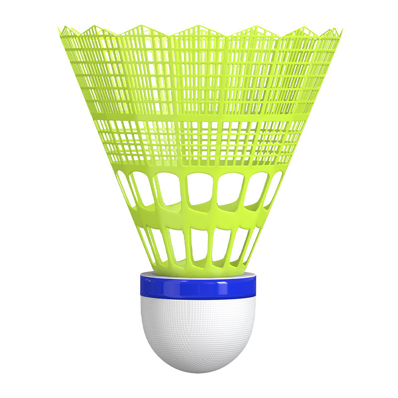 Bádminton luminoso, nailon, plástico, LED luminoso, colorido, resistente a la luz, pelota de adiestramiento al aire libre, competición, bádminton fuerte