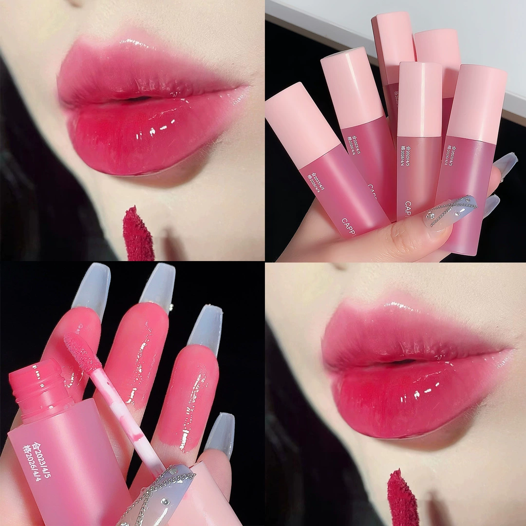 (Cross-border trading), glass lip gloss, makeup primer, mirror effect, intense hydration, plump lips effect