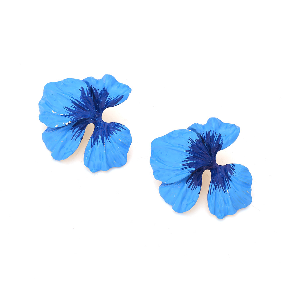 Pastoral Style 1 Pair Pastoral Flower Enamel Alloy Women's Earrings Ear Studs