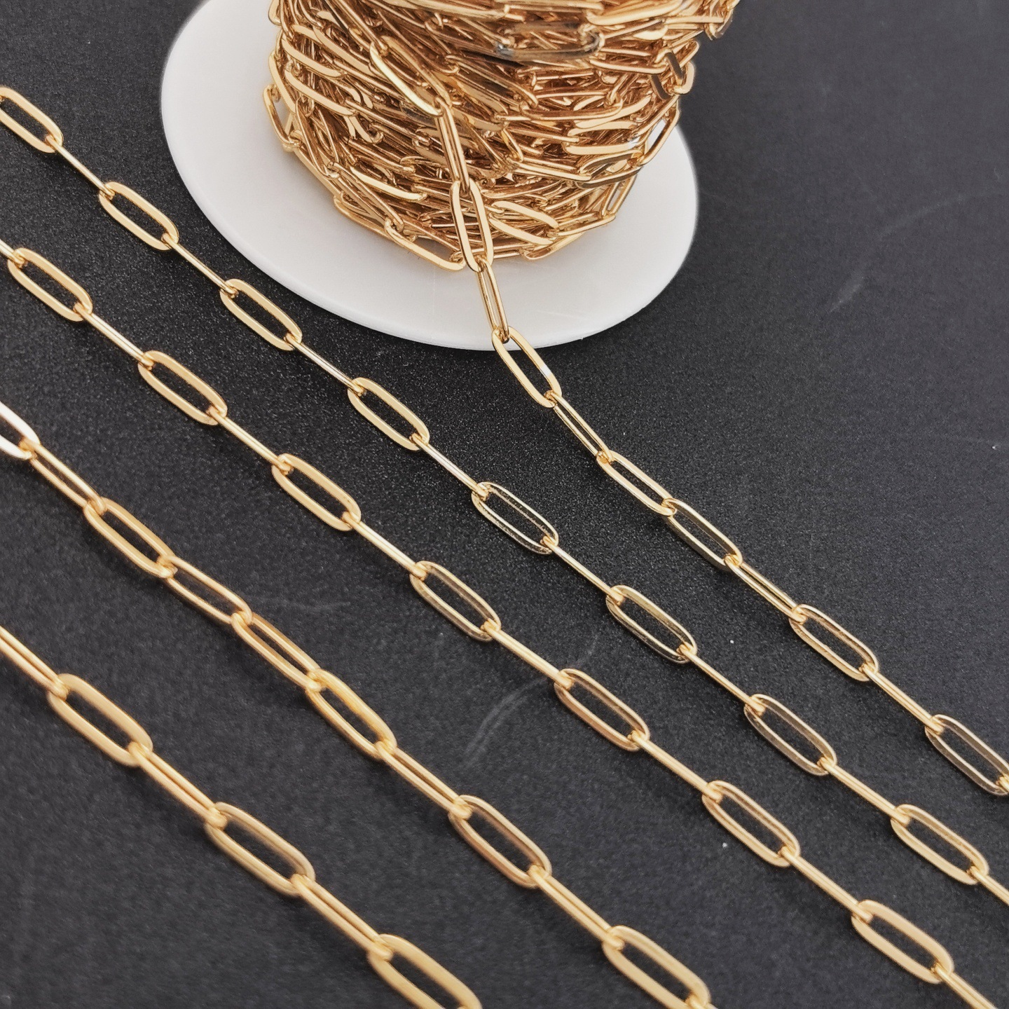 304ステンレス角線十字o型唇チタン鋼チェーンdiyネックレスブレスレット眼鏡鎖飾り卸売り