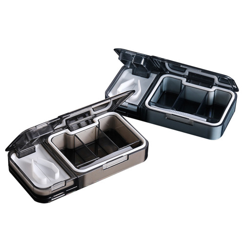 Medicine Box Portable Pill Cutter Medicine Box Dividing Box Emergency Business Trip Travel One-Week Divided Small Medicine Box Moisture-Proof