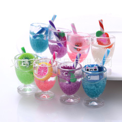 夜光フルーツカップdiyイヤリングのキーホルダー