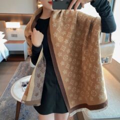 オフィスのフリンジストール五角星マフラー女性秋冬新作模造カシミヤ欧米厚手保温両用マフラー