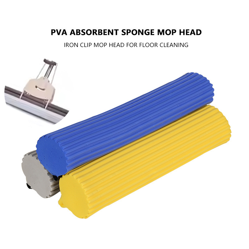Wholesale PVA Mop Replacement Head Roller Mop Head Water Absorbent Sponge Head Home Mop Accessories Hand-free Mop