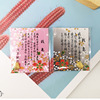 Japanese Tieguanyin tea, fuchsia colored paper, new collection, gold and silver