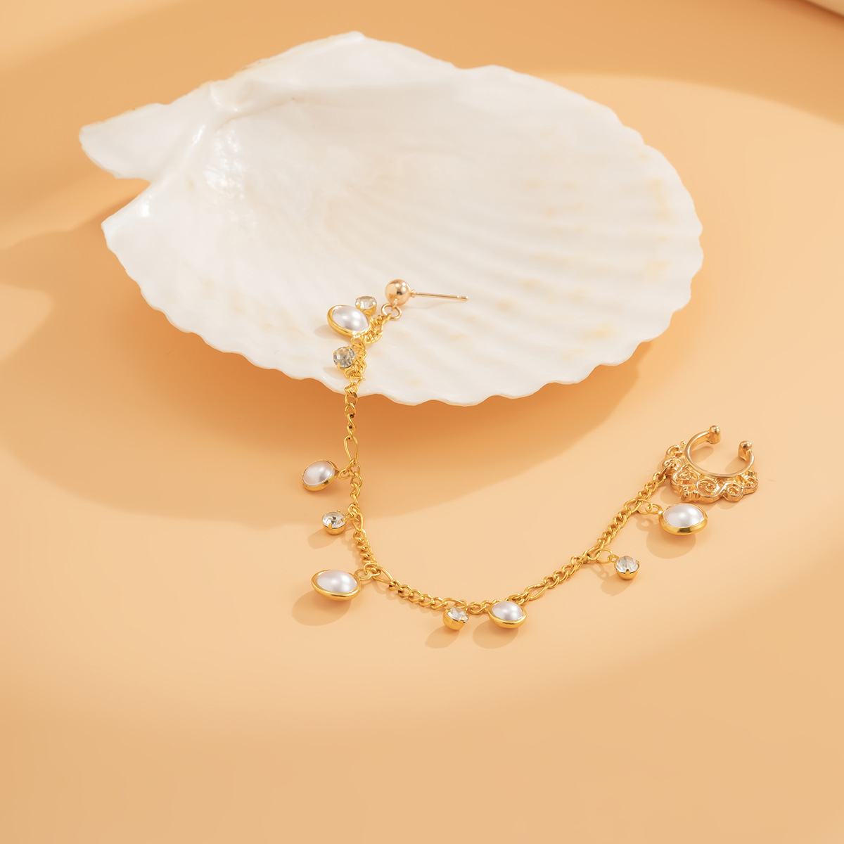 European and American jewelry, ethnic style, Su style, no punching nose studs, nose accessories, sweet and cool earrings, puncture nose rings_voghion.com