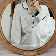 外贸专供2024年春季新款睡衣女长袖薄款网红休闲舒适家居服套装