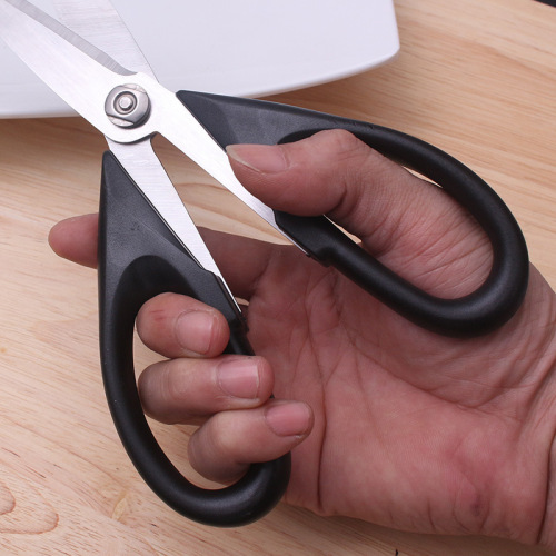 Direct selling household stainless steel scissors kitchen strong sharp scissors chicken bone scissors office cutting and sewing scissors