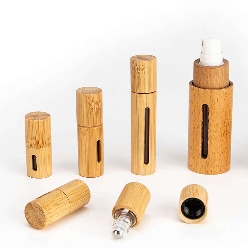 竹木ボールボトル木目製3ml 5ml 10ml竹製ボールボトル窓開け精油竹ボトルサンプル分注ボトル|undefined