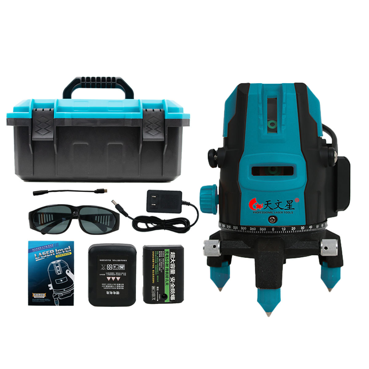 Rueda de línea láser especial para exteriores, nivel infrarrojo, luz verde automática de alta precisión, espejo cruzado de nivel de luz fuerte para exteriores