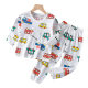 Children's Home wear summer thin boys' and girls' long sleeve suit cotton children's air conditioning clothes summer baby pajamas