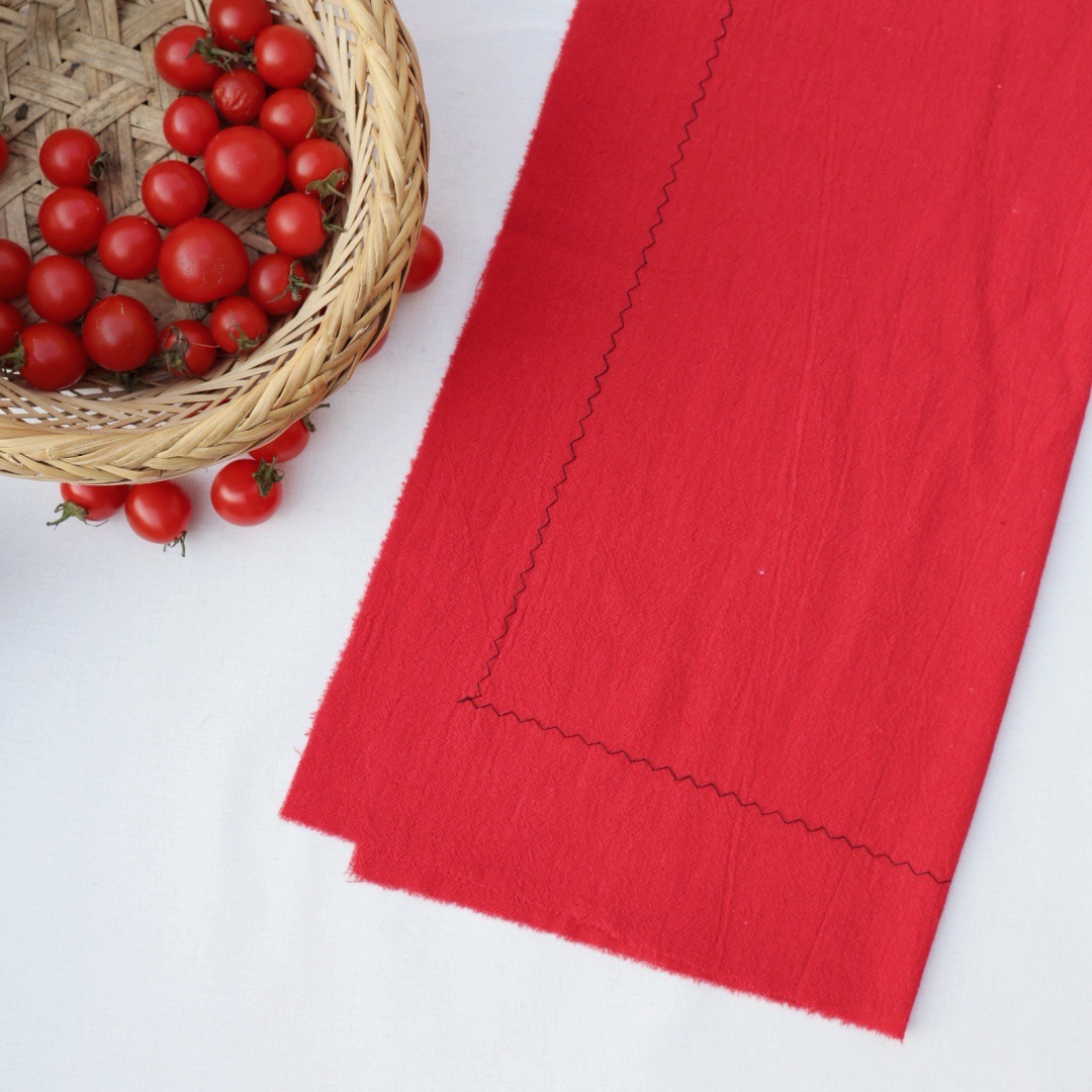 Servilleta lisa Algodón lavado Paño de boca de algodón puro Almohadilla de encaje Almohadilla de mesa Fondo de tiro gourmet Almohadilla de cocina transfronteriza Tela de servilleta