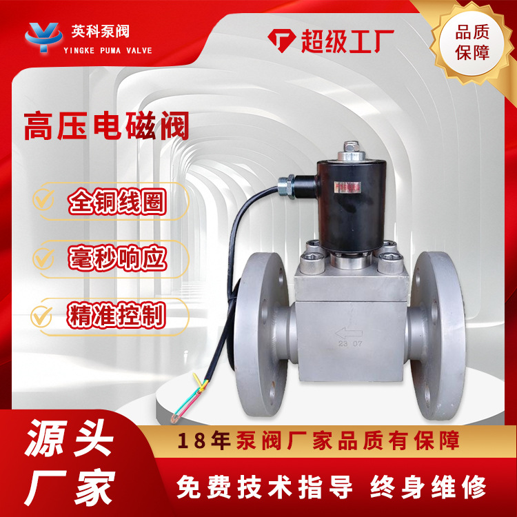 高压电磁阀30MPa水气油用不锈钢耐压化工管道防爆常闭法兰超ZC20
