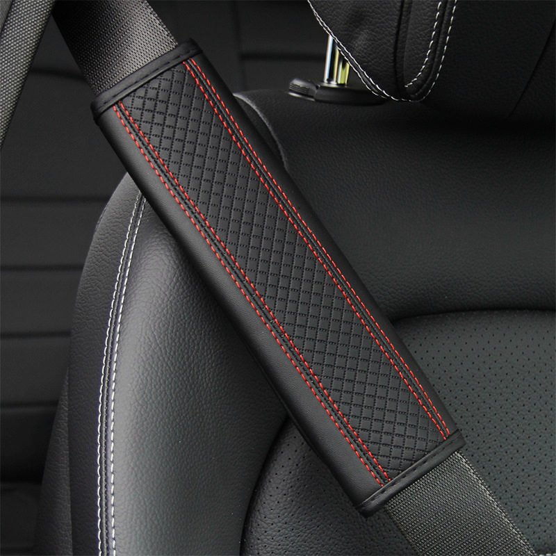 DDJY 마름모 어깨 패드-싱글 블랙 및 레드 라인