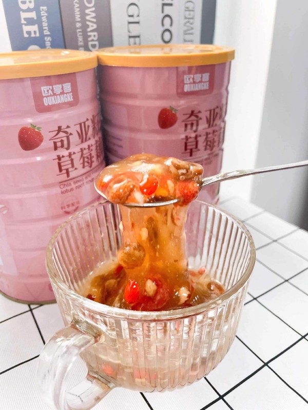 500g缶詰ユリ、蓮の実、葛根、レンコンパウダースープ、便利なシリアル代替品、本物の素材、柔らかくもちもち、甘い|undefined