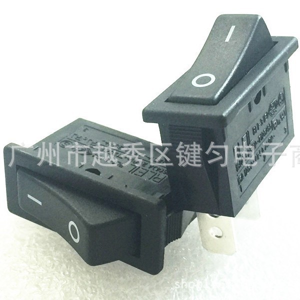供应RLEIL品牌船型开关 黑色两档二档船形开关银触点 UL ENEC认证