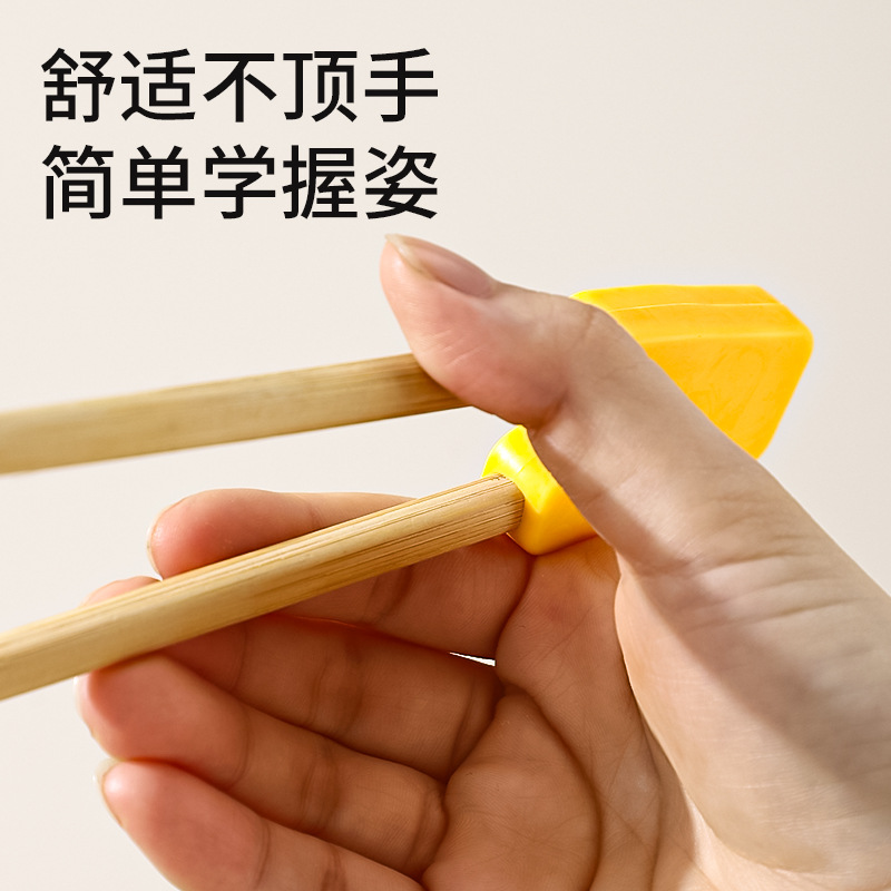 Palillos para niños, los bebés aprenden a comer, palillos de madera, palillos de aprendizaje antideslizantes de acero inoxidable, vajilla de silicona, palillos de práctica de wengué