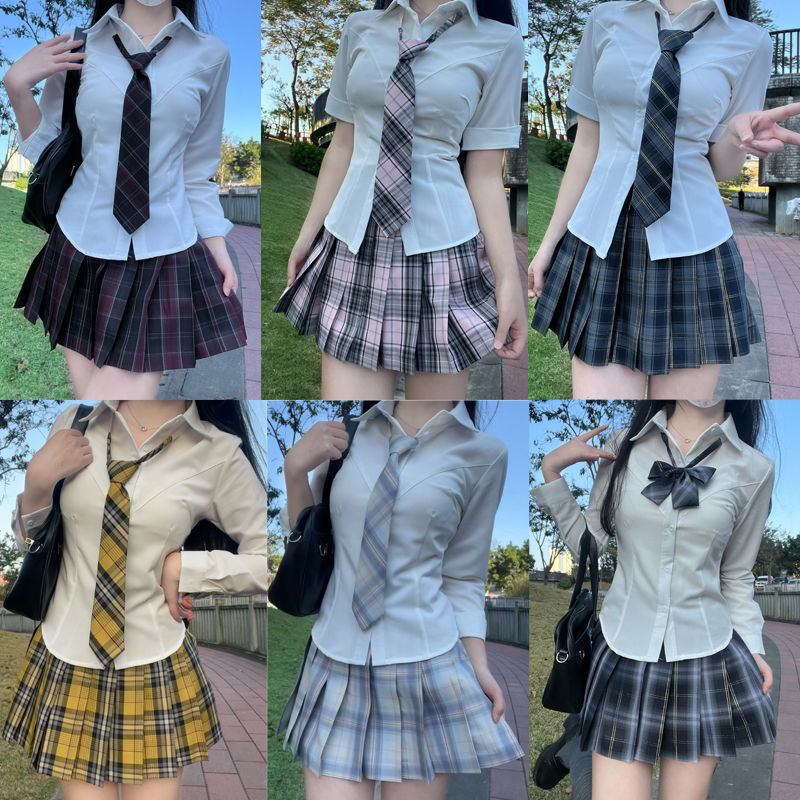 Plaid Skirt, Short Skirt, Spring and Summer Skirt, School Uniform, Plaid Skirt, Japanese Uniform, College Style, Harajuku Style