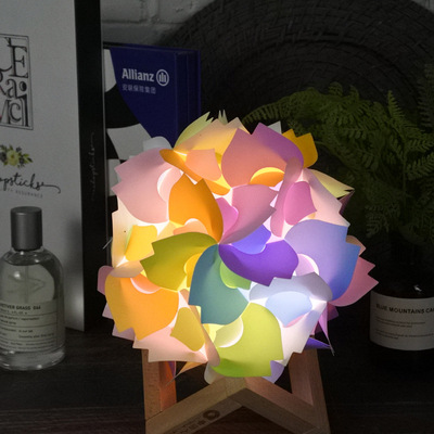 new year diy Cherry Blossom Lantern led Flash Colorful portable Festive lantern Mid-Autumn Festival Spring Festival manual gift Night market Stall up