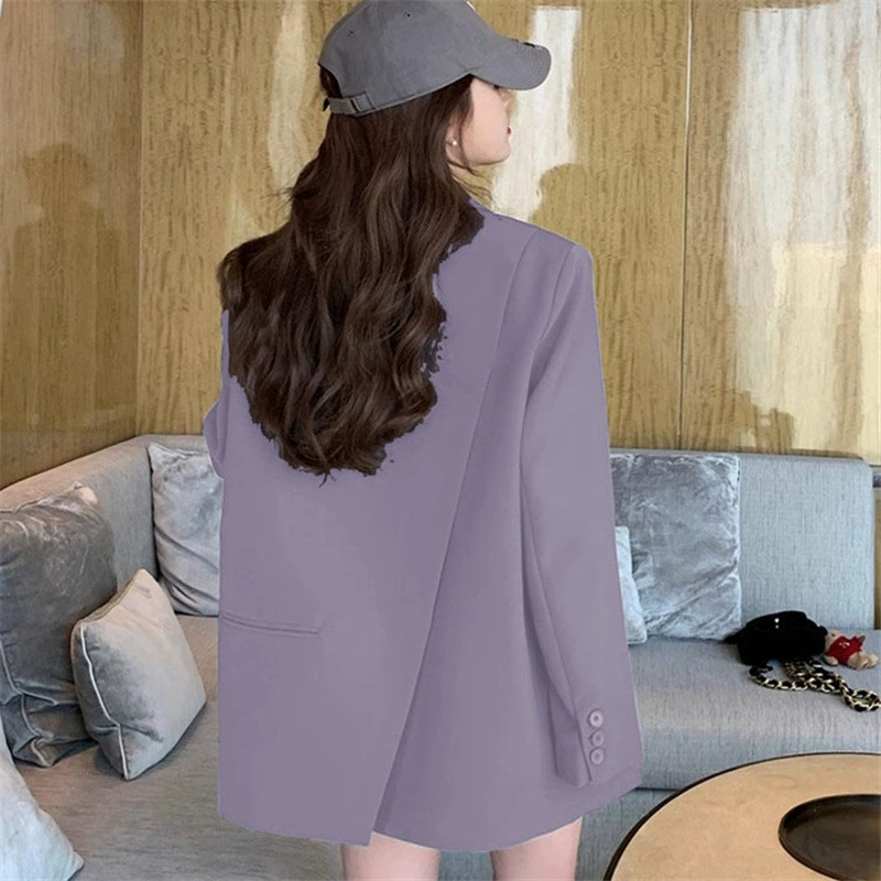 Autumn–Spring Suit Jacket, Teen Korean Style, Single-Breasted, High-Quality Finish