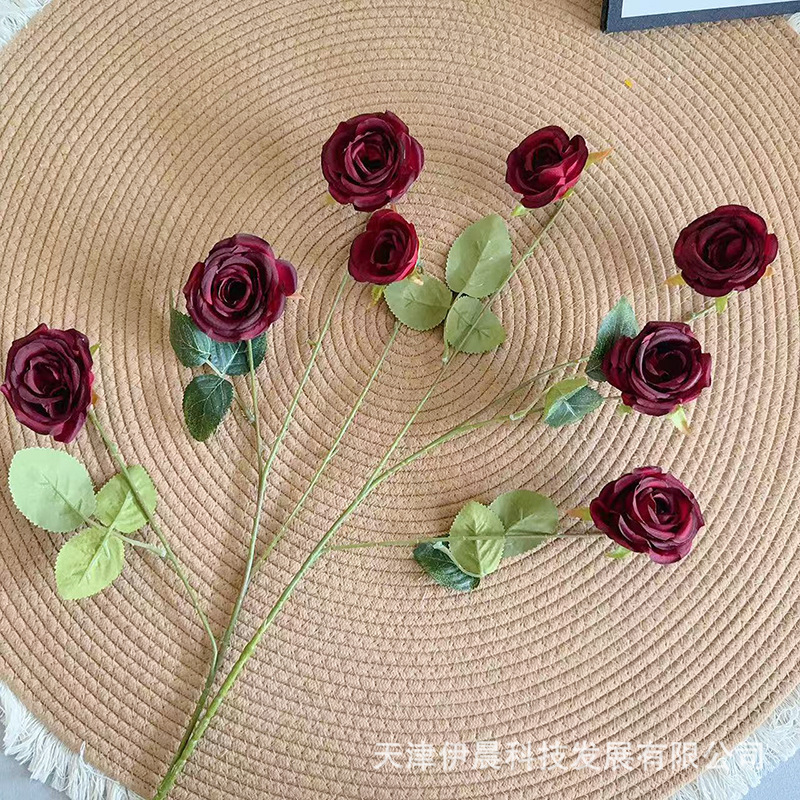 장미 8송이 - 진한 빨간색