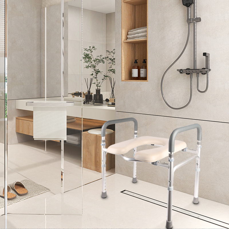 silla de inodoro de aleación de aluminio para personas mayores elevador de inodoro estante para mujeres embarazadas mayores elevador de inodoro taburete