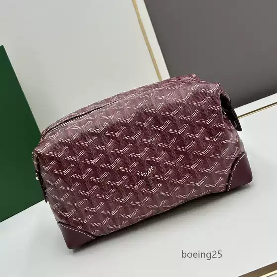 Goyard Print Classic Handbag Travel Toiletry Organizer Cosmetic Case Women's Boeing Crossbody Bag