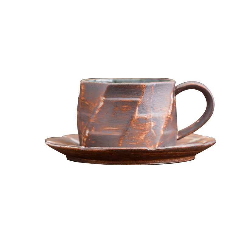 Vintage Japanese-Style Rustic Ceramic Latte Art, Bestseller, Afternoon Tea Cup, Coffee Cup Top Quality And Saucer_voghion.com