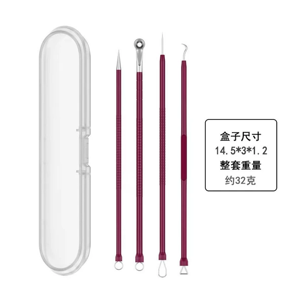 Rose red C style 4-pin + plastic box