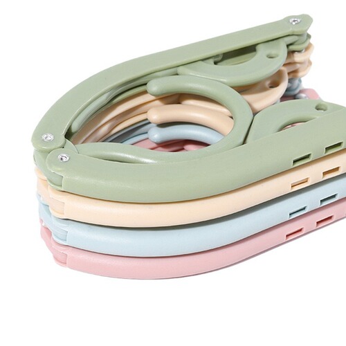 Travel Foldable Hanger, Portable Hanger for Travel, Business Trip Foldable Clothes Rack, Multifunctional with Clothes Clip and Expander, Wholesale