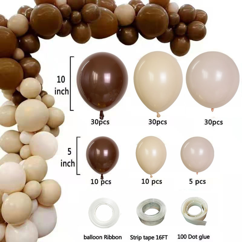 New cross-border coffee color latex ball...