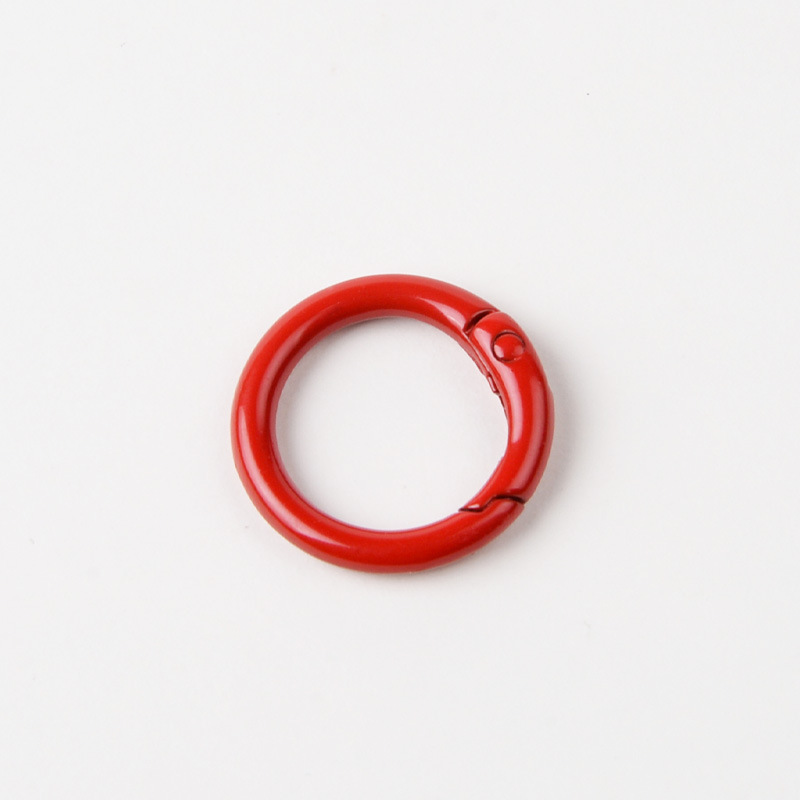 Stock 23mm 5 puntos bobina de aleación de zinc color buckle abierto anillo bolsas accesorios de hardware joyería colgar