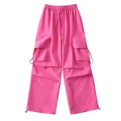 欧米のギャルの夏の薄いタイプの大きいポケットの運動の服装のズボンは腰を緩めて縄を引きます。