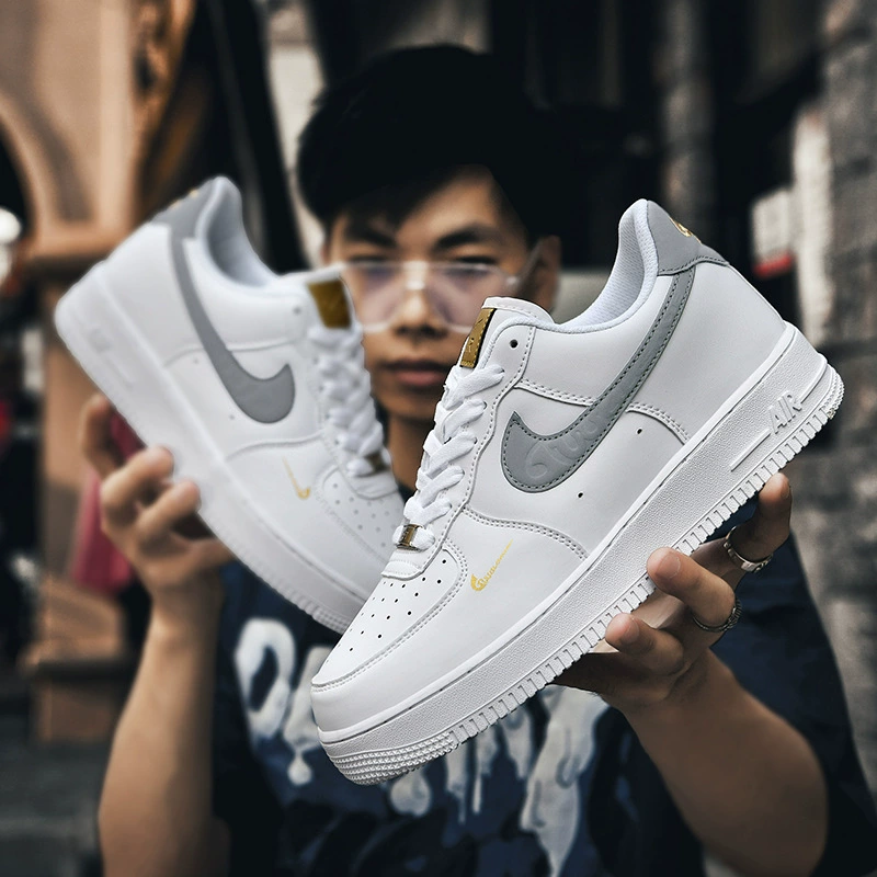 Nike Air Force 1, Air Jordan, низкая обувь, спортивная белая обувь для отдыха, кроссовки