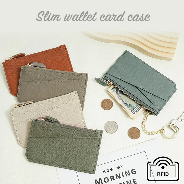 Japanese and Korean women's genuine leather small coin purse, fashionable cross-card slot multi-functional zippered cowhide wallet coin purse Japanese and Korean women's genuine leather small coin purse, fashionable cross-card slot multi-functional zippered cowhide wallet coin purse