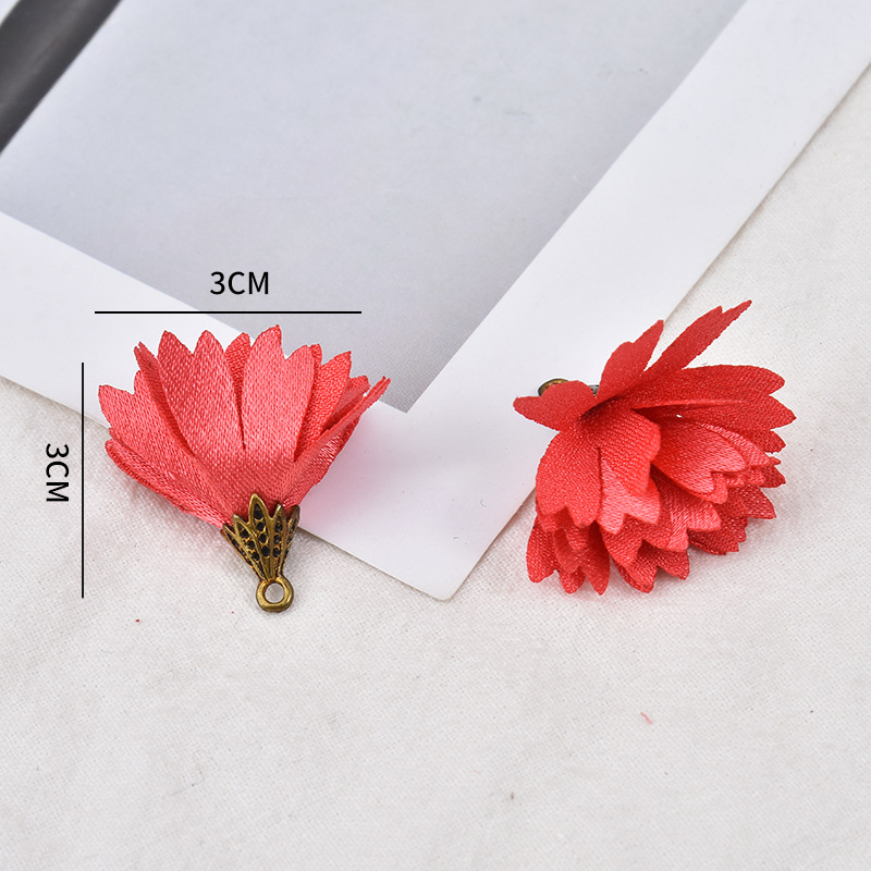DIY Jewelry Accessories New Alloy Caps Satin Fabric Earrings Accessories Universal Accessories for Clothing, Curtains, and Brooches