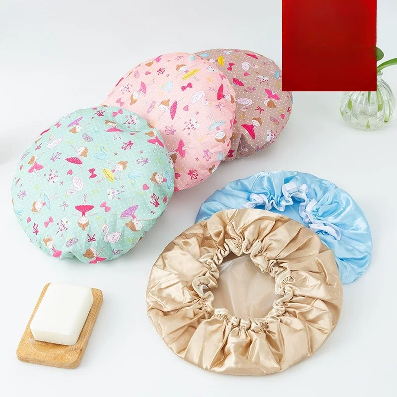 Водонепроницаемый shower cap, детский шлем, чепчик, шляпа, маска для волос, увеличенная толщина