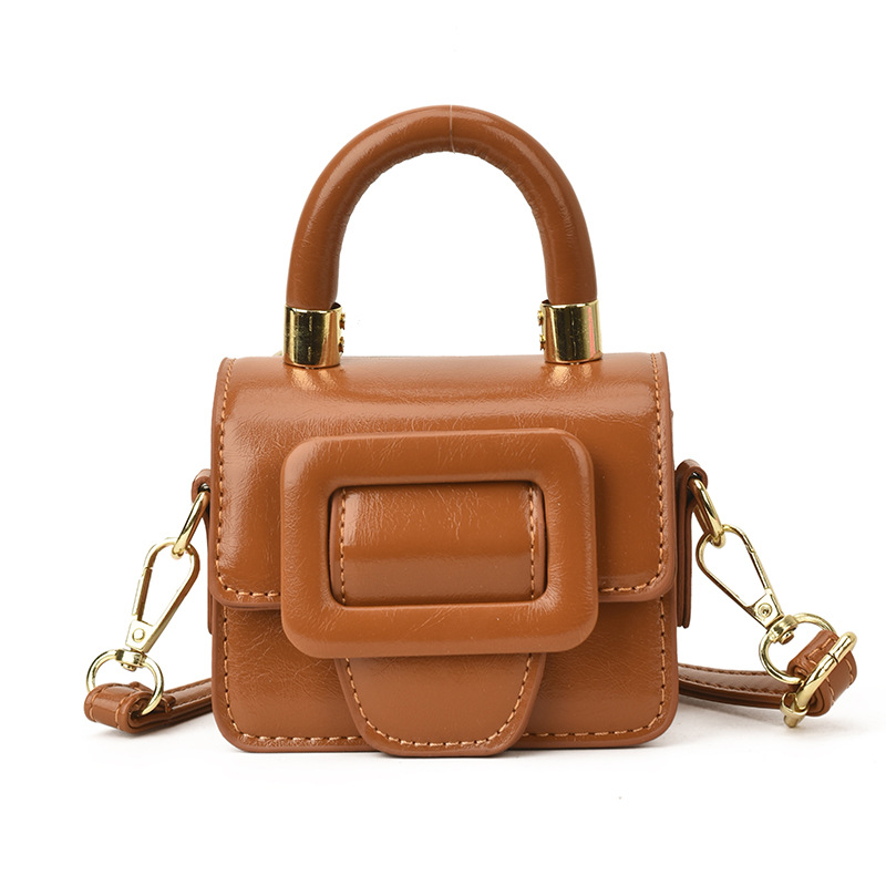 2026 Spring Children's Bags Stylish Princess Versatile Commuter Small Square Bag Fashion Trend Single Shoulder Crossbody Bag