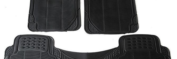 Dustproof foot mat, car floor mat, small bull-eye design, suitable for PVC solid color car floor mats, single piece, all-season, waterproof