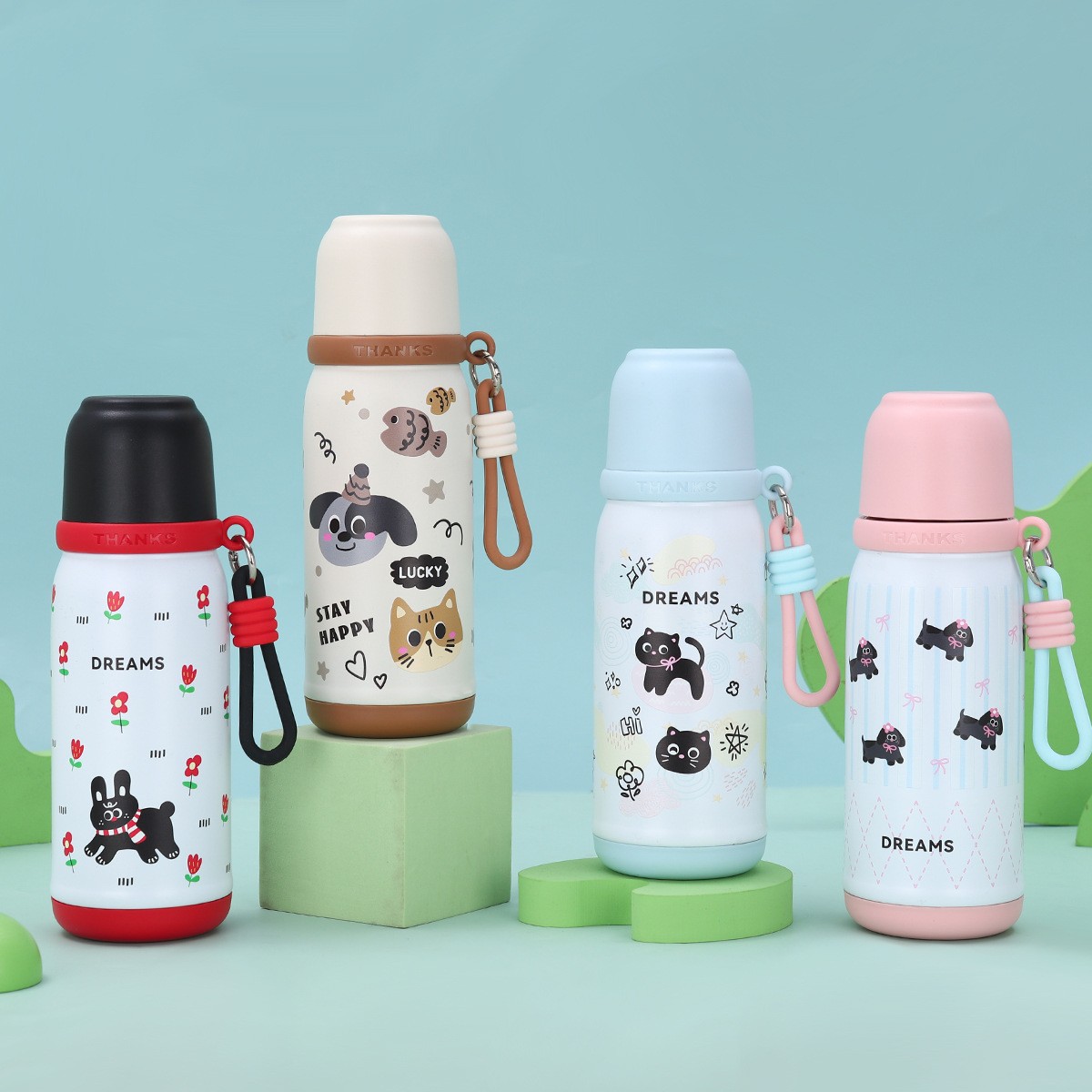 Taza de vacío de acero inoxidable 304 taza de agua de gran capacidad para estudiantes masculinos y femeninos conveniente hervidor creativo al aire libre taza de agua para el hogar