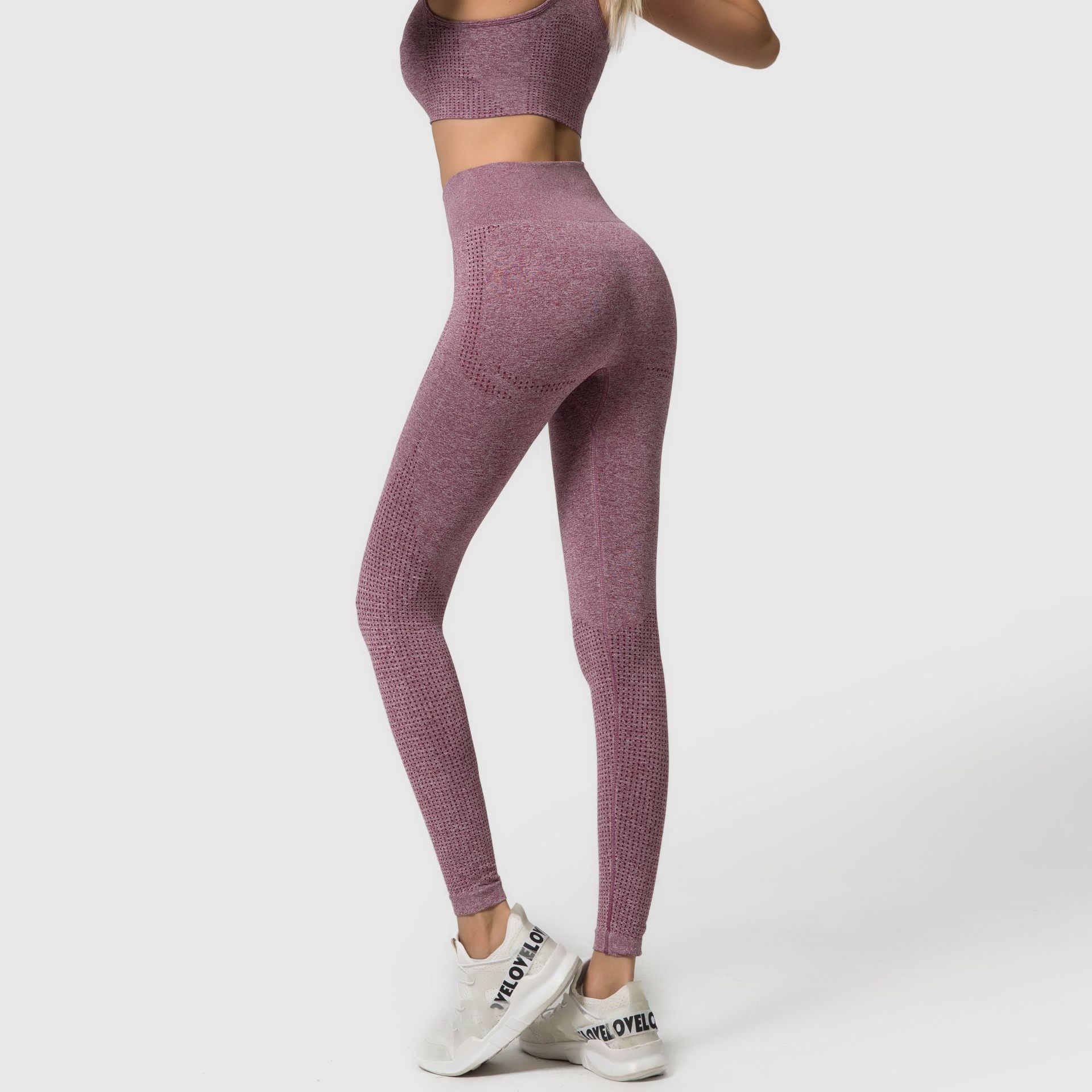 Cut out wide band waist sport leggings NSOUX48124