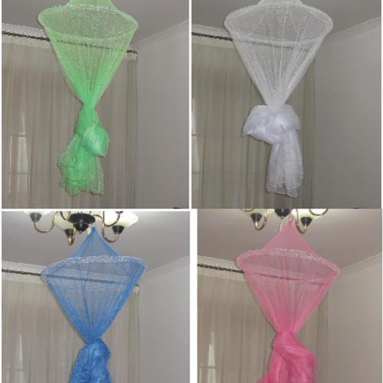 Mosquito net no necesita soporte mosquitero Palacio cuenta redonda techo doble domo mosquitera para estudiantes